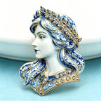 PENDRA Beautiful Lady Virgo Zodiac Brooch