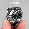 PENDRA Leopard Animal Punk Ring