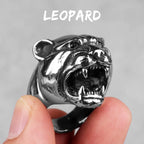 PENDRA Leopard Animal Punk Ring