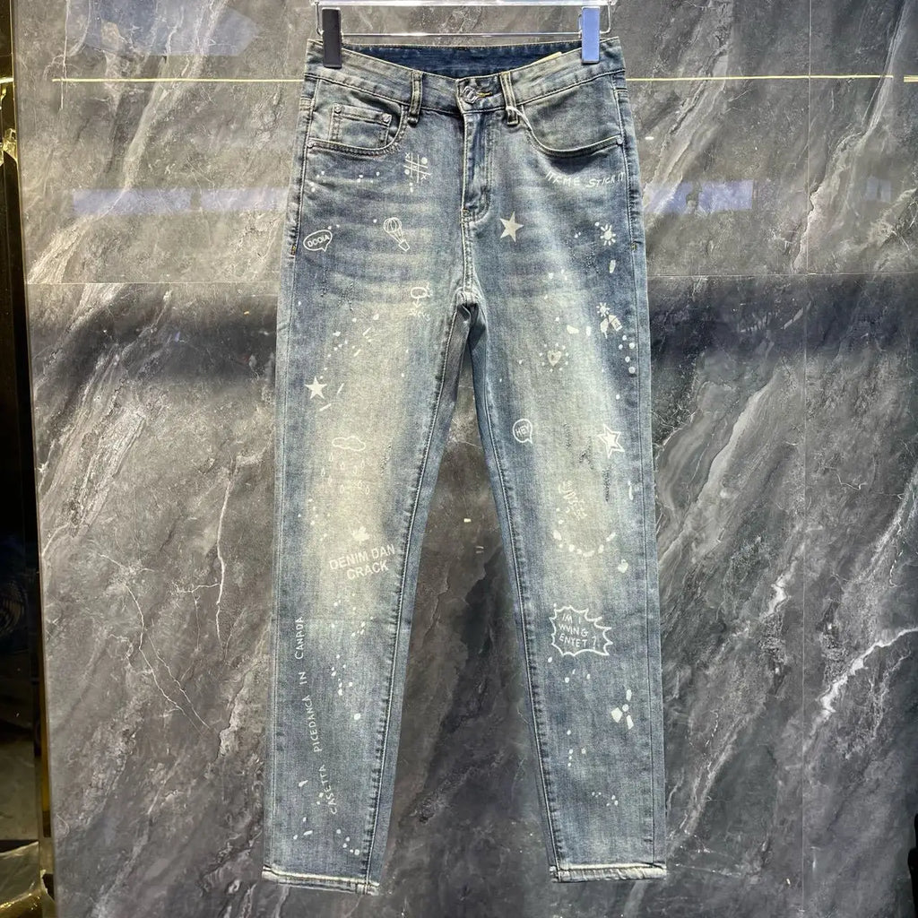 PENDRA Washed Boyfriend Slim Jeans
