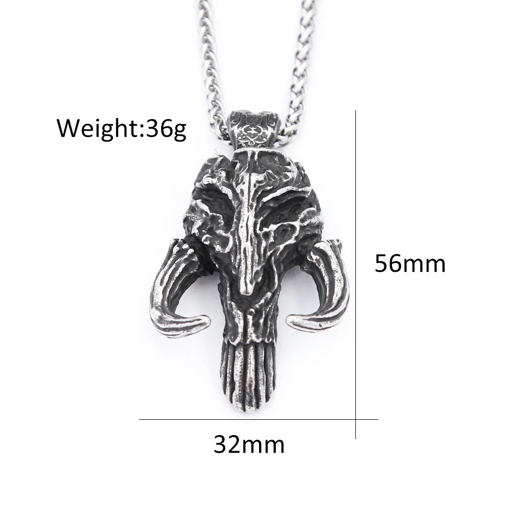 PENDRA Mandalorian Black Stainless Steel Ring