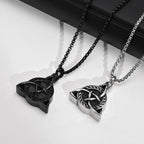 Mens Urn Necklaces for Ashes,Stainless Steel Tribal Celtic Knot Memorial Cremation Pendant,Bereavement Keepsakes Jewelry