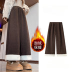 PENDRA Corduroy Splicing Lamb Pants