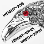 PENDRA Rock Crow Bird Steel Ring