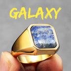 Luxury Galaxy Starry Sky Men Rings Stainless Steel Punk Rock Aesthetic Fashion Women Jewelry Accessories For Gift Wholesale