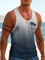 PENDRA Printed Sleeveless Palm T-Shirt