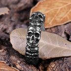 PENDRA Domineering Devil Skull Steel Ring