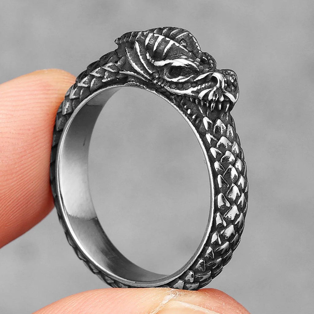 PENDRA Devil Dragon Animal Steel Ring