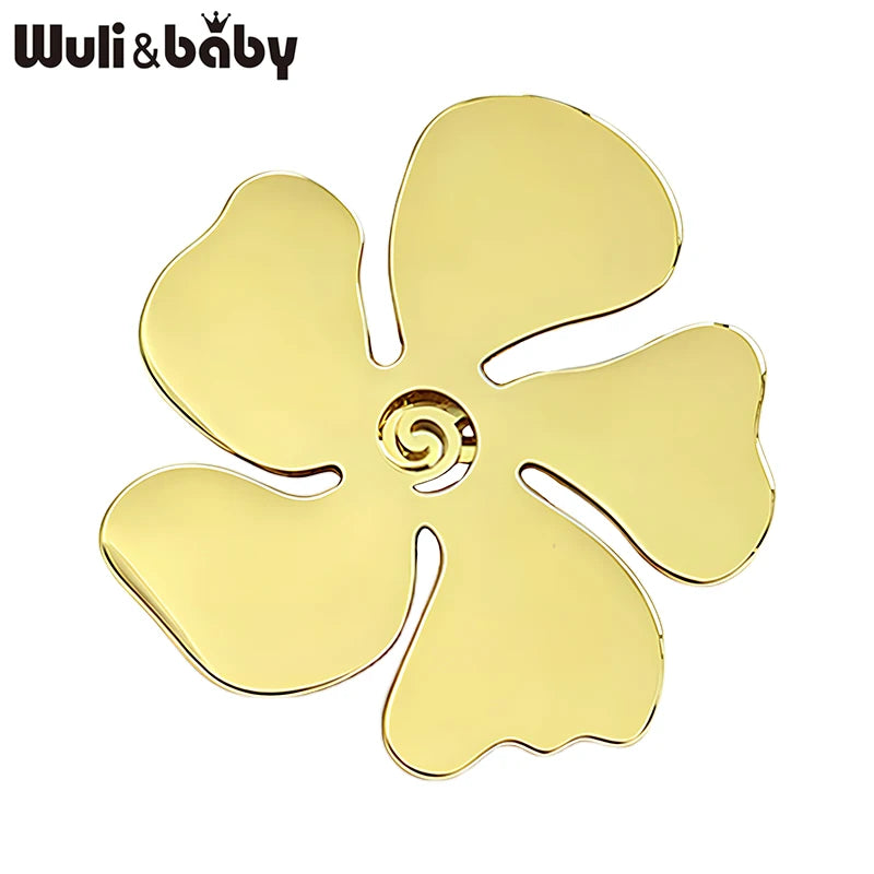 PENDRA Florasteel Stainless Steel Flower Brooch