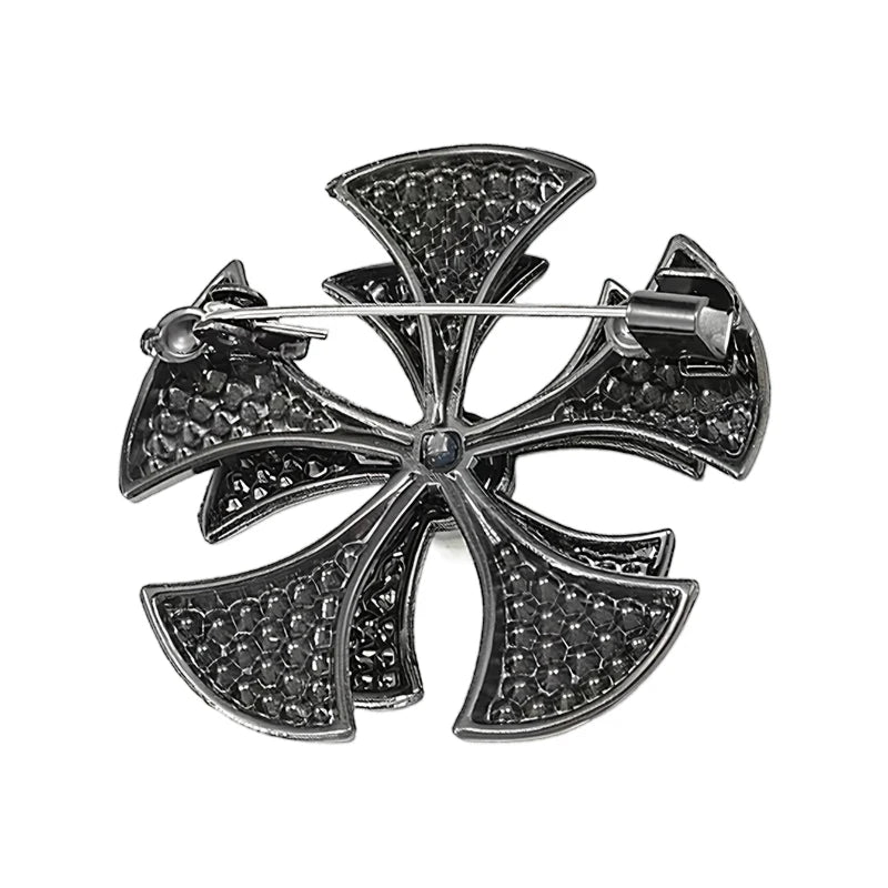 PENDRA Florina Vintage Round Flower Brooch