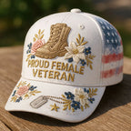 PENDRA Female Veterans Floral Hat