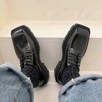 PENDRA Leather Platform End Shoes