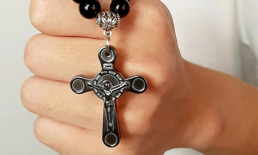 PENDRA Cross Rosary Rosary Necklace