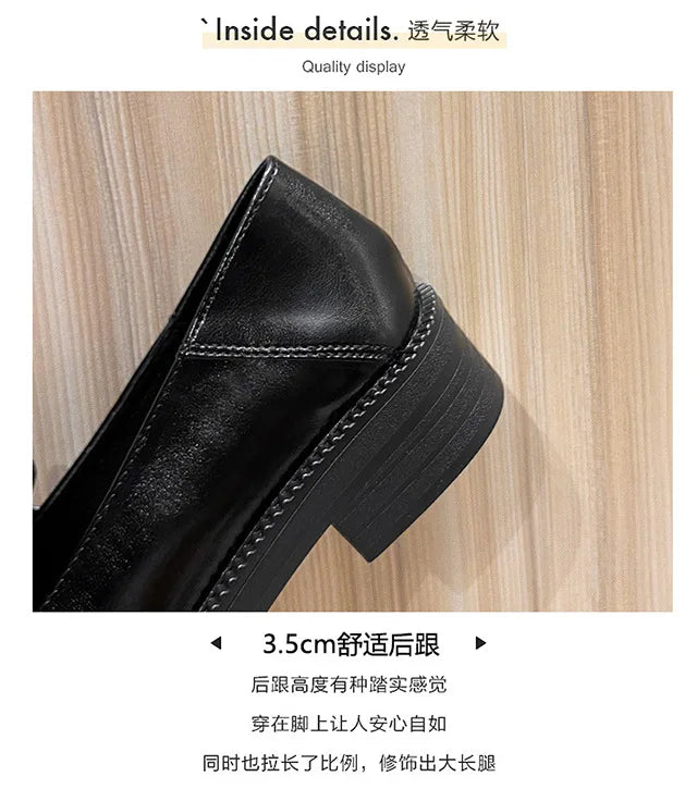 PENDRA Leather Platform British Small Shoes