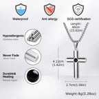 PENDRA Cross Enamel Pendant Necklace