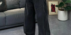 PENDRA Wide Leg Zipper Straight Pants