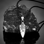 PENDRA Rune Gold Steel Necklace