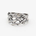 PENDRA Crownthorn Stainless Steel Crown of Thorns Ring