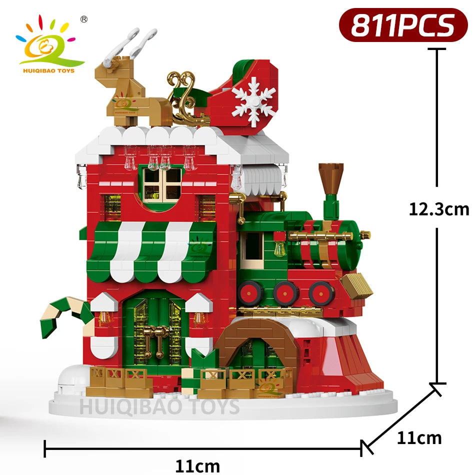 PENDRA Elk Deer Santa Building Set