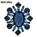 PENDRA Royale Palace Crystal Round Flower Brooch
