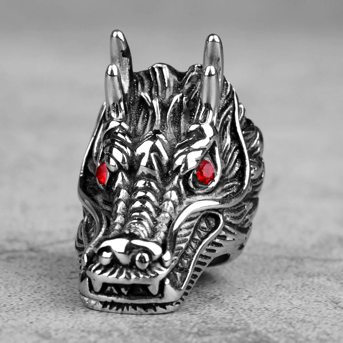 PENDRA Chinese Dragon Animal Steel Ring