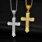 PENDRA Cross Rhinestone Pendant Necklace