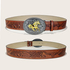 PENDRA Fayeine Leather Western Luxury Belt
