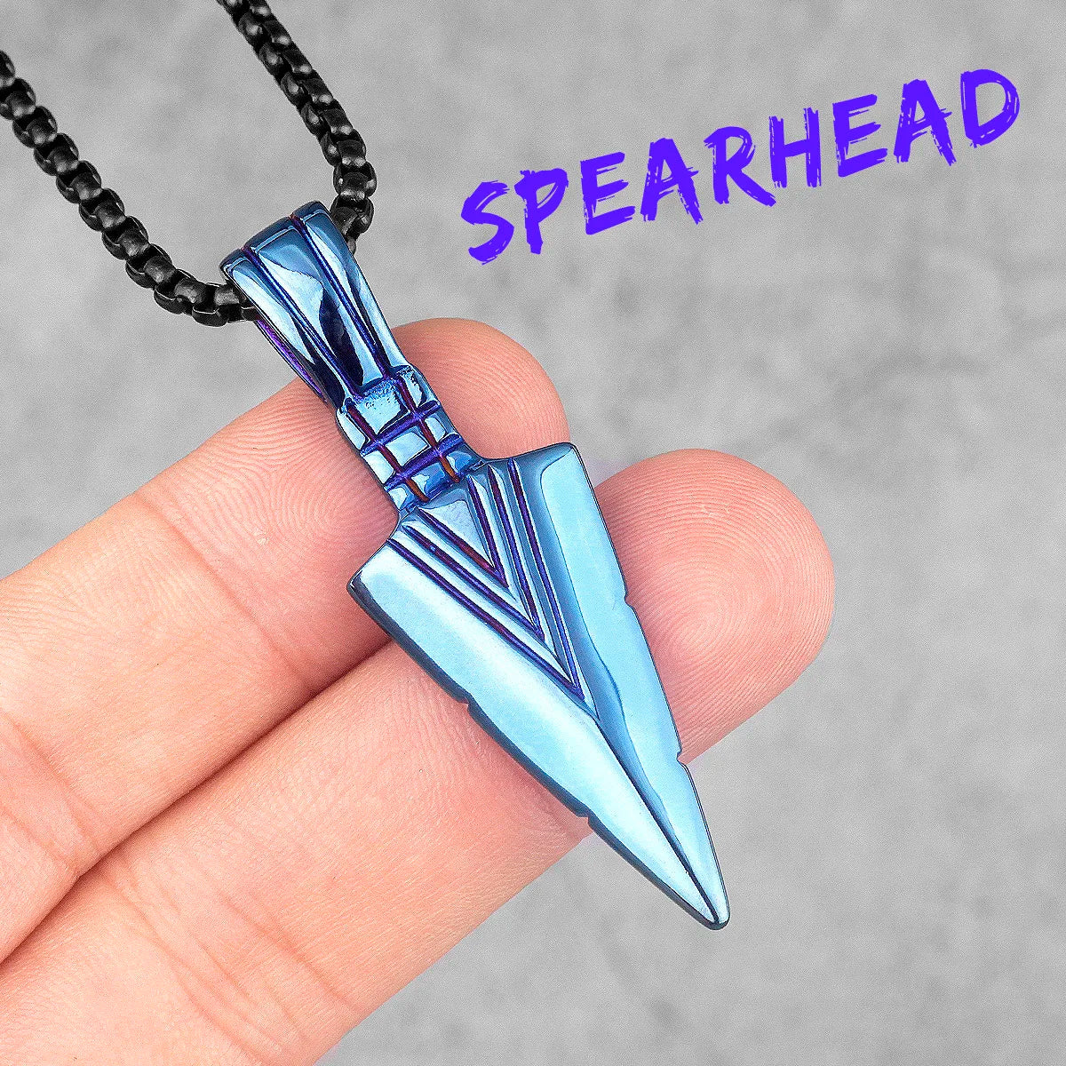 PENDRA Spartan Spearhead Boyfriend Steel Necklace