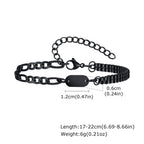 Initials Bracelets for Men Women Couple,Alphabet A-Z 26 Letter Stainless Steel Chain Link Wristband,Valentine's Day Gift for BBF