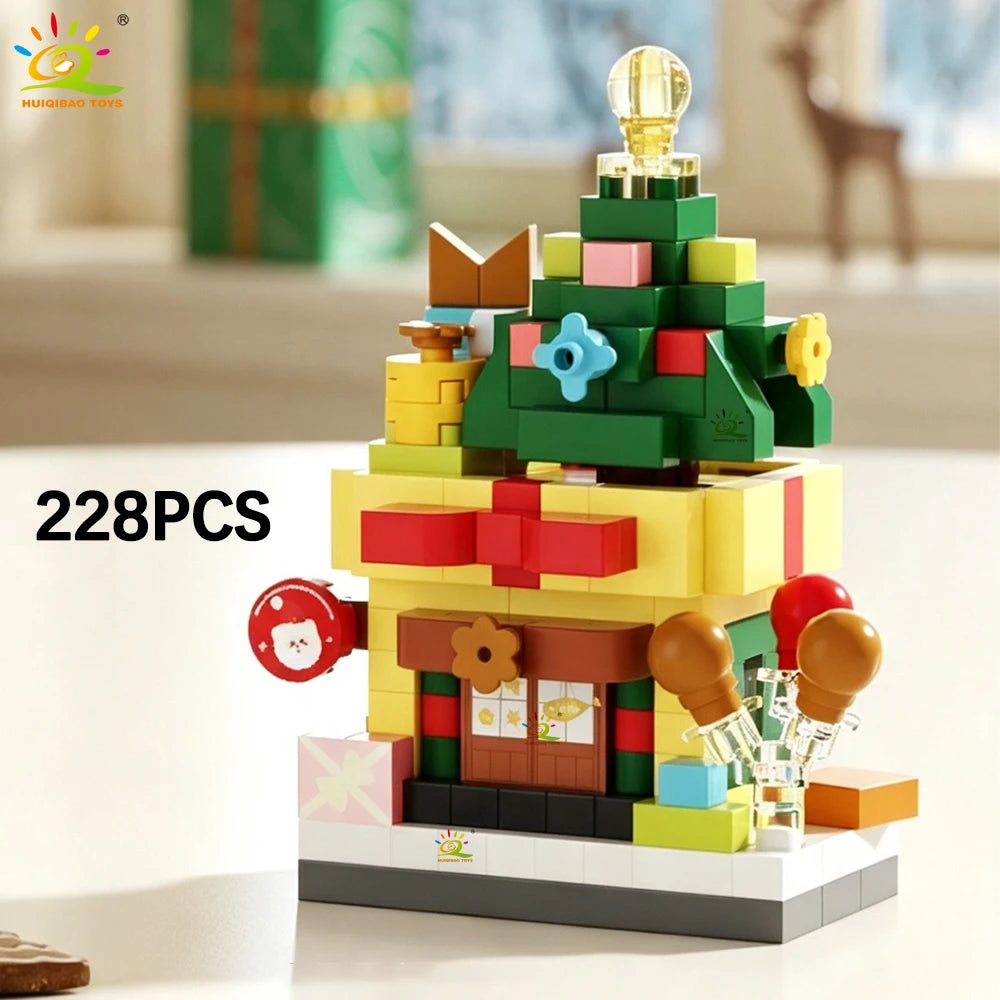 PENDRA Santa Snowman Mini Building Set