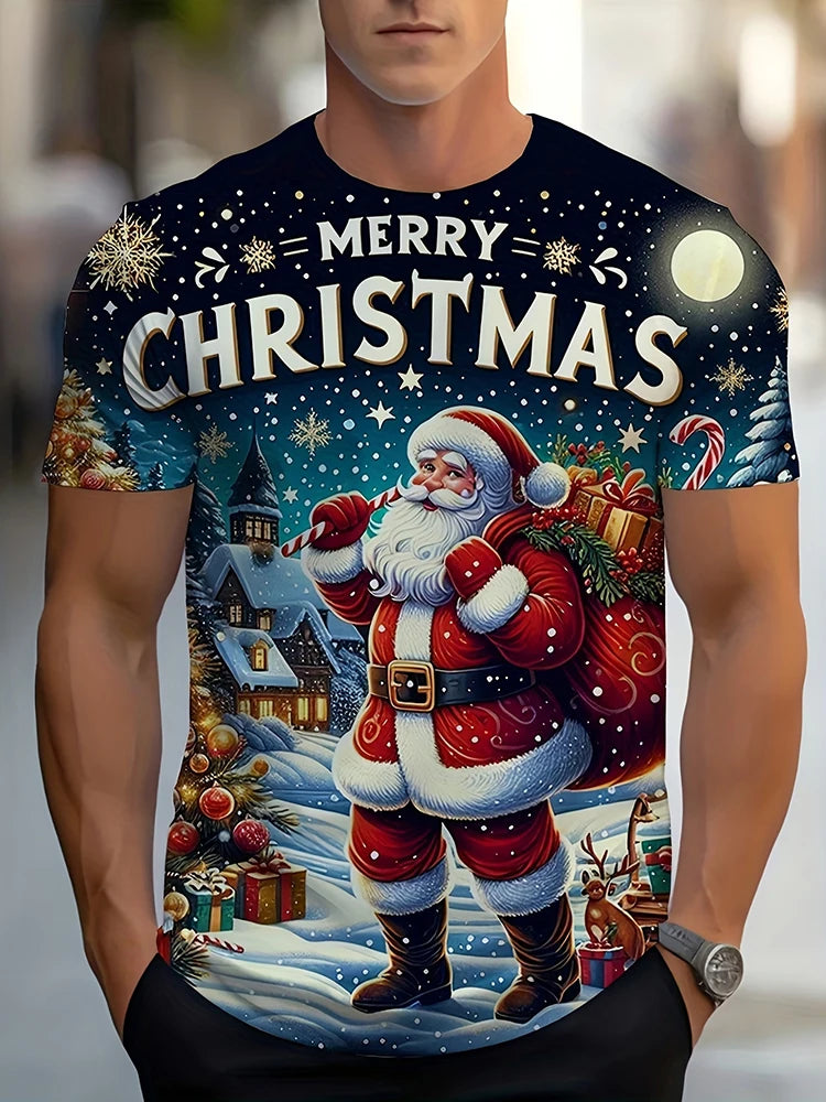 PENDRA Printed Christmas T-Shirt