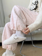 PENDRA Diamond Grid Cotton Pants