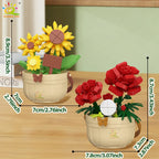 PENDRA Rose Sunflower Micro Building Set