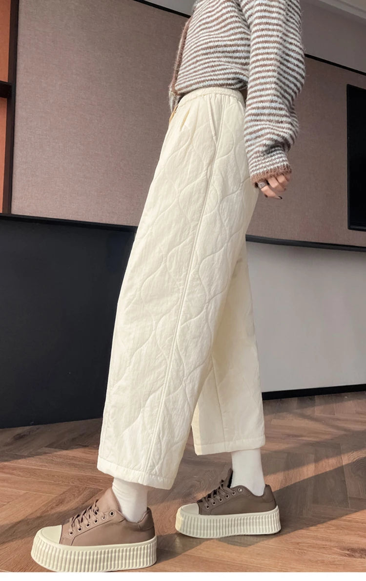 PENDRA Thick Cotton Wide Pants