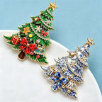 PENDRA Noel Bowknot 2-Color Christmas Tree Brooch