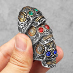 316L Stainless Steel Skull Gothic Religious Cross Man Men Rings Punk Rock Gothic For Biker Male Boy Jewelry Accessories Gift