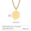 PENDRA Clover Leaf Rope Pendant Necklace