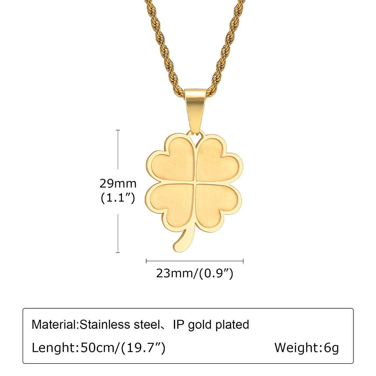 PENDRA Clover Leaf Pendant Necklace
