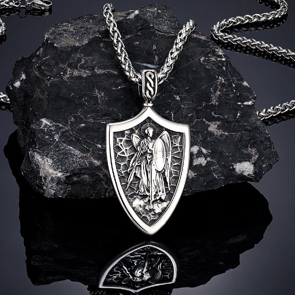 PENDRA Cross Norse Steel Necklace