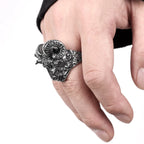 PENDRA Sheep Goat Head Steel Ring