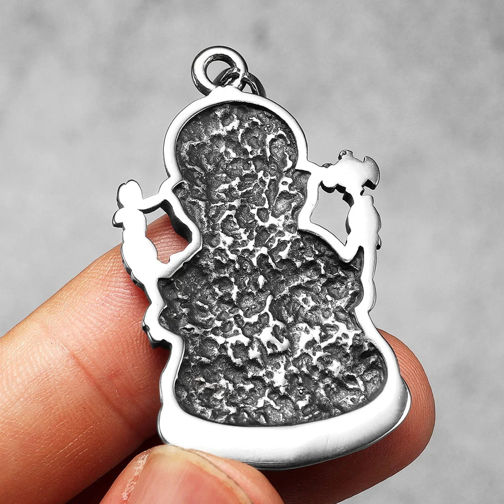 PENDRA Hinduism Ganesha Steel Necklace