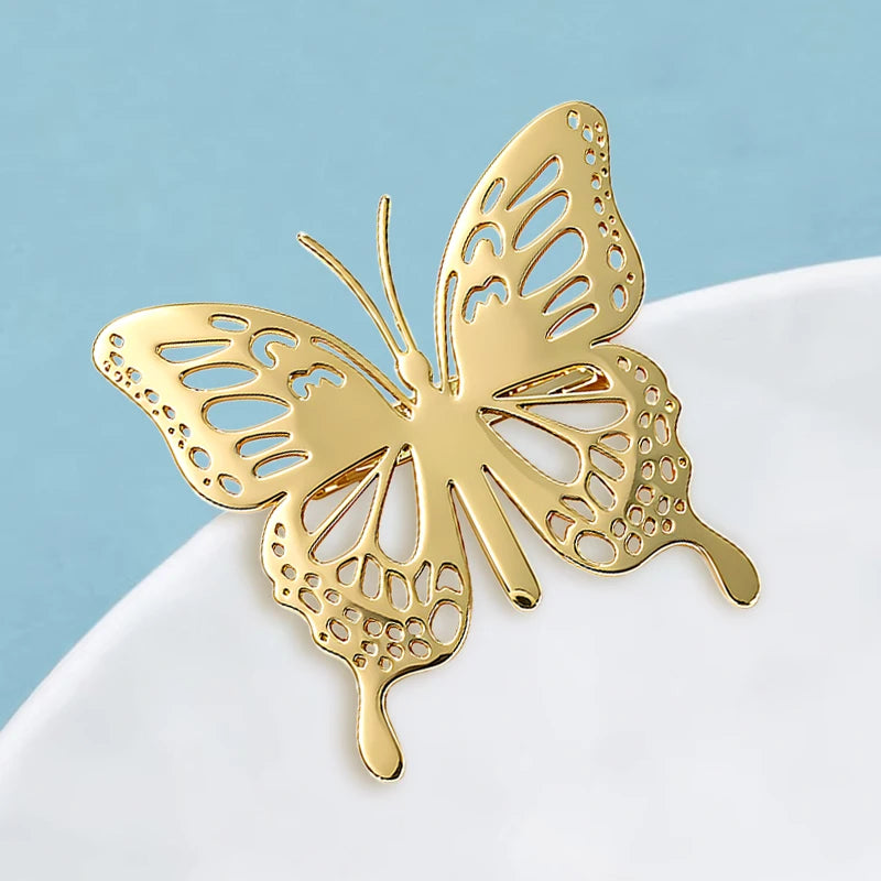 PENDRA Stainless Steel Butterfly Brooch