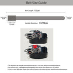 PENDRA Velaellea Leather Skull Gothic Belt