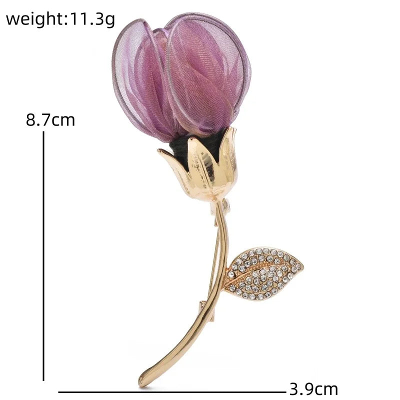 PENDRA Insectflora Insect and Flower Brooch