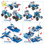 PENDRA 8in1 Police Command Building Set