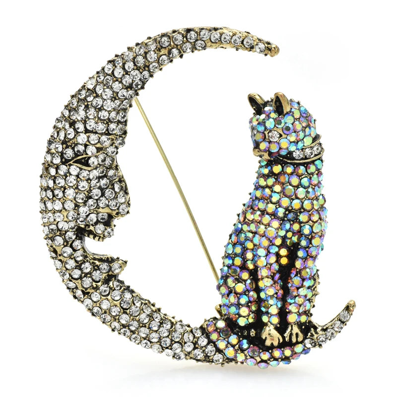 PENDRA Lunelle Rhinestone Brooch
