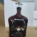 Metallica 45th Anniversary Limited Edition Whiskey Decanter - Rock Band Collectible Glass Bottle with Skull Cross Decor  Gift