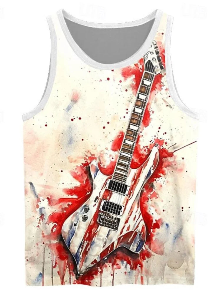 PENDRA Cartoon Chicken Printed Vacation Tank Sleeveless Beach Tank Top