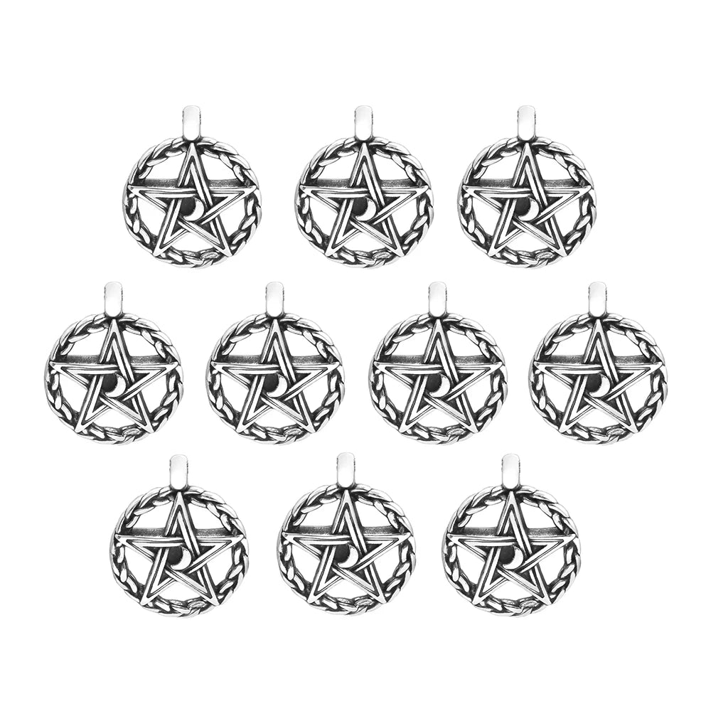 PENDRA Pentagramforge Vintage Stainless Steel Pentagram Necklace
