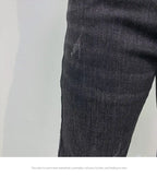 PENDRA Korean Slim Black Jeans